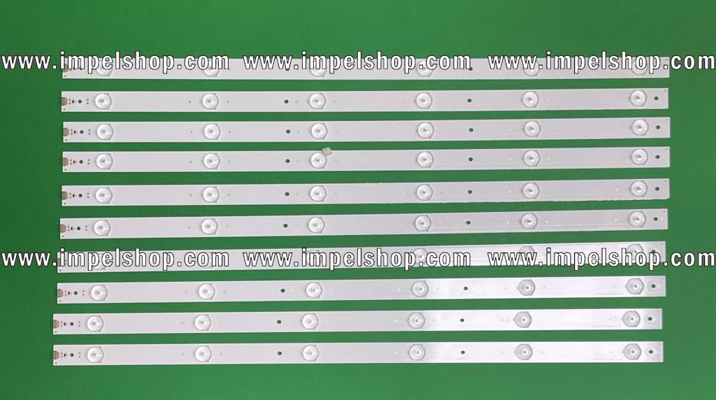 Led backlight strip for tv HISENSE 55" set 10pcs X SVH550AF2_6LED_REV01 , 6LED , 3V , 583MM