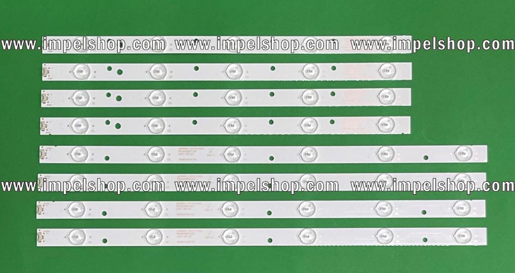 Led backlight strip for tv HAIER 40" set 8pcs , 4pcs X LED40D11-ZC14-01(A) & 4pcs X LED40D11-ZC14-02(C) , 303400112