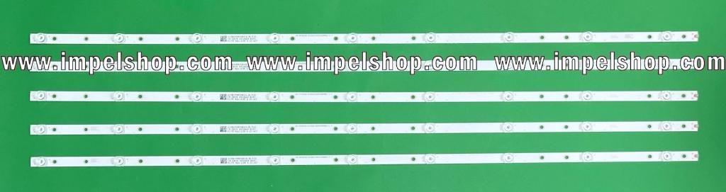 Led backlight strip for tv PHILIPS   50" set 5pcs X LB-GM3030-GJ0D22505X9AMB2-2-J , LBM500M0901-YK-4(HF) , LB50108 V0_00 , 9LED , 970MM , 3V , PHILIPS PART NUMBER : 996592000996 ,