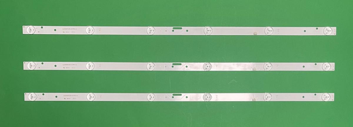 Led backlight strip for tv TCL 32" set  3pcs X JL.D32061235-017IS-F / RH43-D3202X-06A-JF , 6LED , 6V , 577MM