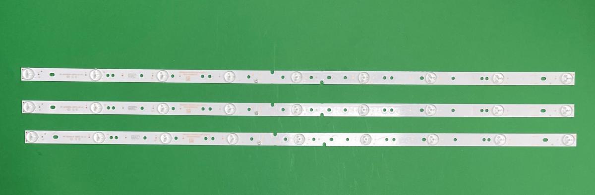 Led backlight strip for tv HAIER 42" set 3pcs X RF-AE420E30-0901S-02 A3 , 9LED , 3V , 775MM