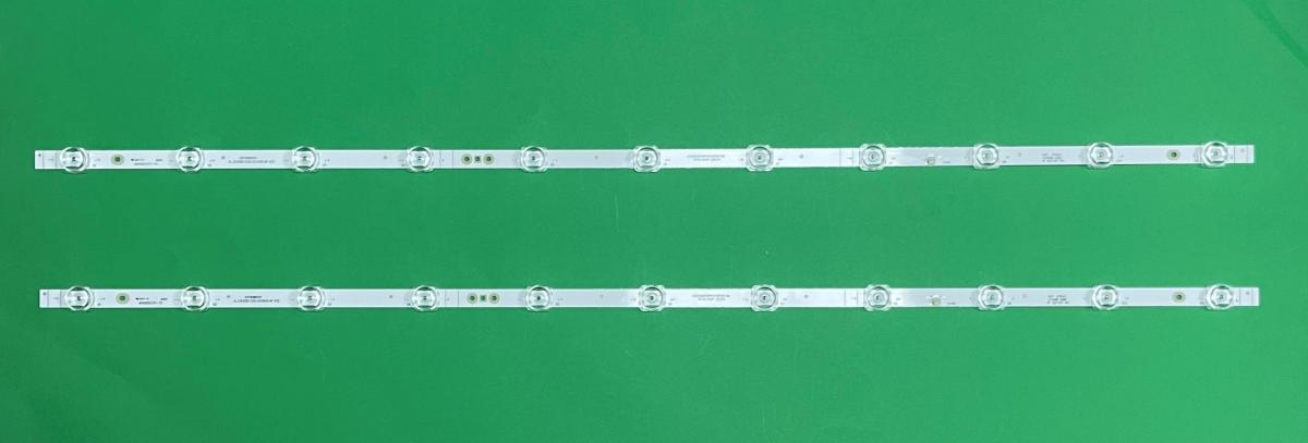 Led backlight strip for tv HAIER / HISENSE 43" set 2pcs X JL.D425B1330-003AS-M-V02  CRH-BX43X1U513030T0211069-REV1.0 CRH-BX43X1U813030T021198S-REV1.1 SVH425A17 SVH425A09 , 11LED , 778MM , 3V ,