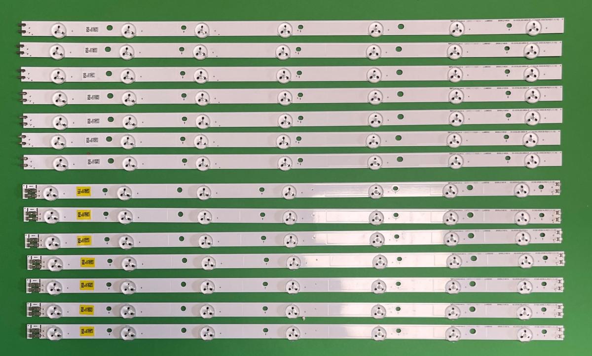 Led backlight strip for tv SAMSUNG 55" set 14pcs , 7pcs X D1GE-550SCA-R2 & 7pcs X D1GE-550SCB-R2 , BN96-21481A& BN96-21482A