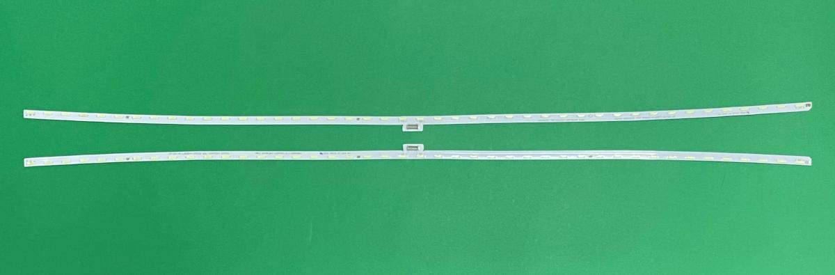Led backlight strip for tv TCL 55" set 2pcs , 1pcs X MPEG GIC55LB57-LED7020-V0.1 , 44LED , 3V , 606MM & 1pcs X MPEG GIC55LB58-LED7020-V0.1 , 44LED , 3V , 606MM