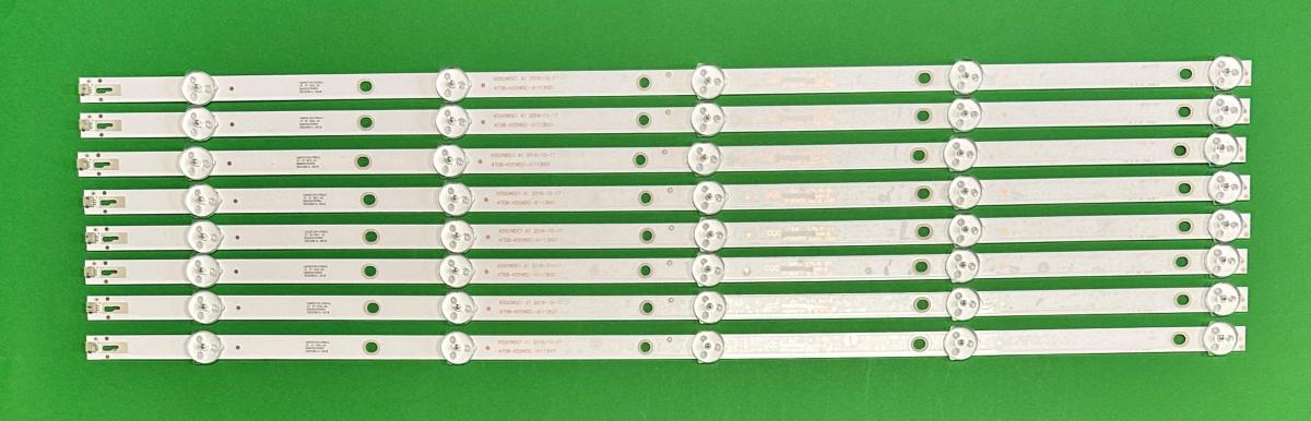Led backlight strip for tv HAIER / MANTA / AUO  55" ZESTAW   8pcs X 4708-K55WDC-A1113N01-K550WDC1 A1 , 5LED , 3V , 545MM ,