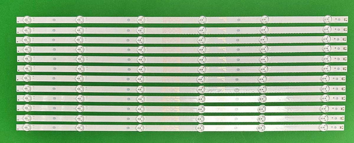 Led backlight strip for tv RCA 65" set 12pcs X DLED65SMD 12X6 , 6LED , 3V , 617MM ,