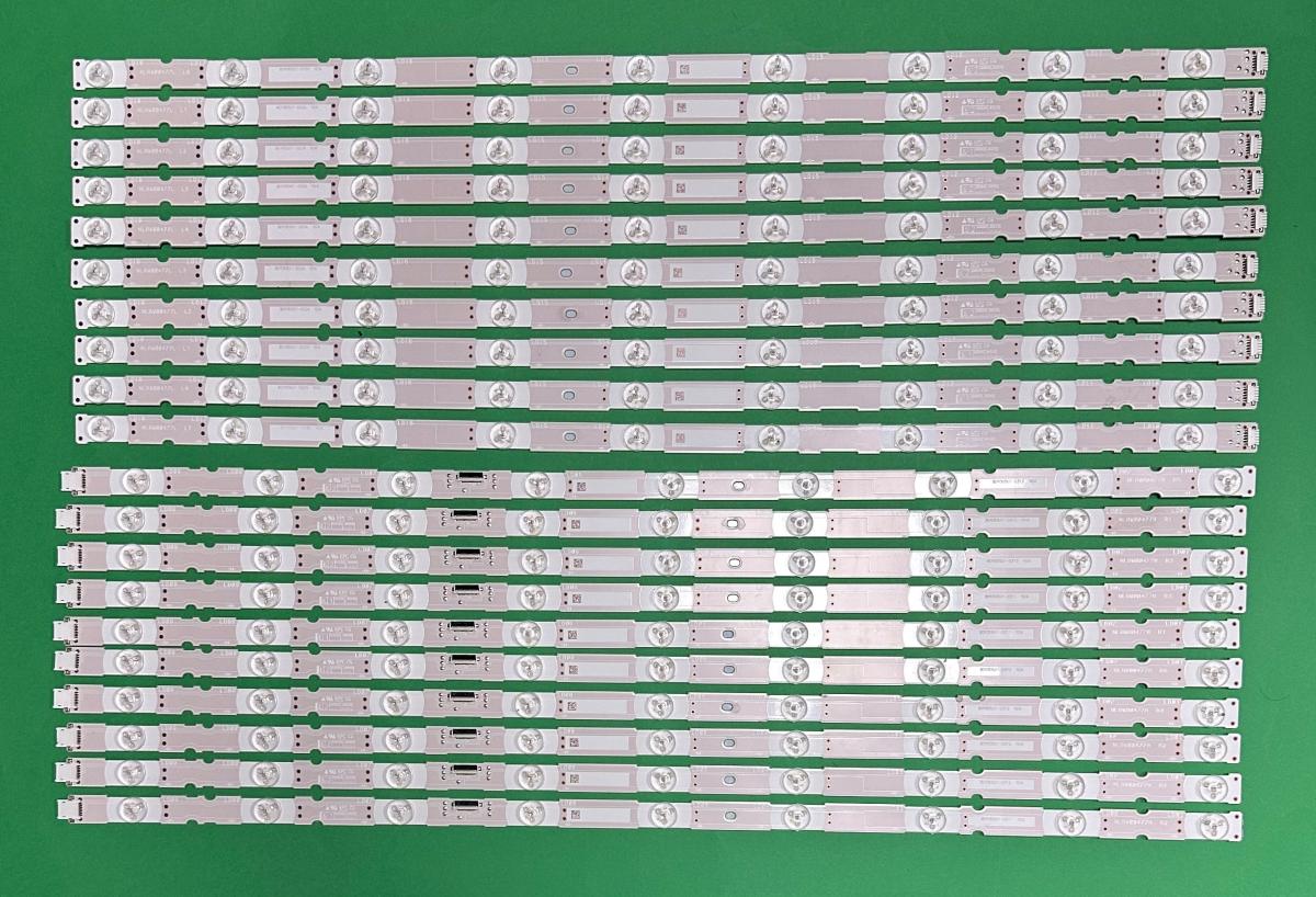 Led backlight strip for tv SONY 65" set 20pcs , 10pcs X NLAW00477L , 9LED & 10pcs X NLAW00477R , MBL-65030D018SN0R &  MBL-65030D018SN0L , 9LED ,