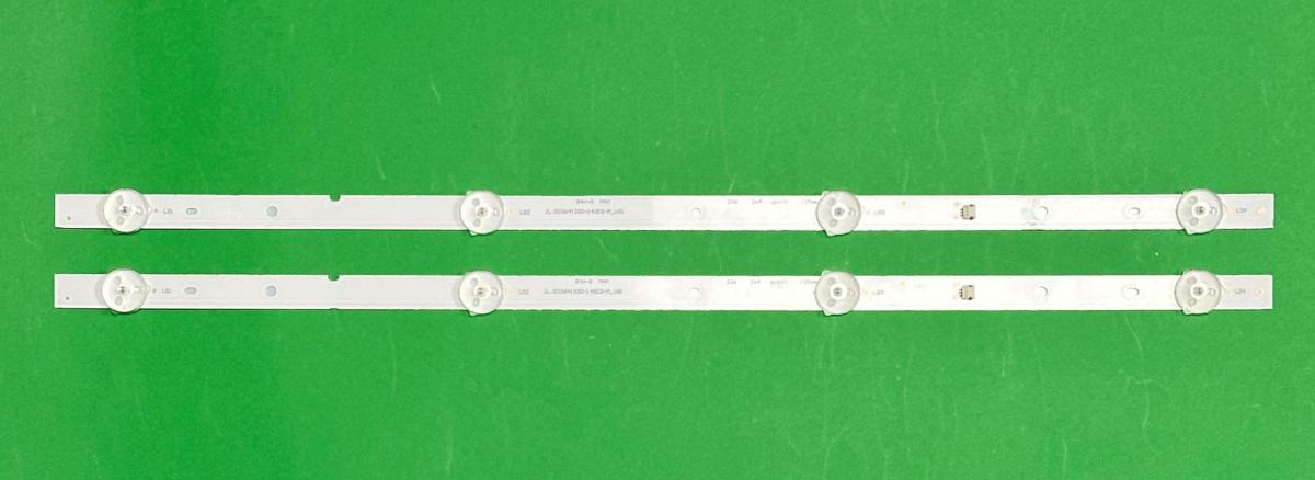 Led backlight strip for tv MANTA 24" set 2pcs X JL.D23641330-140MS-M_V01 , 4LED , 6V , 425MM ,