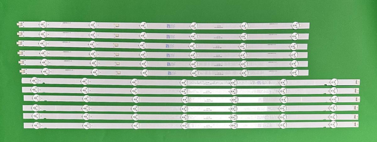 Led backlight strip for tv SONY 65" set 12pcs , 6pcs X I-6500SY80131-L-V2 , 708MM , 7LED , 3V & 6pcs X I-6500SY80131-R-V2 , 605MM , 6LED , 3V , LB6507C V1-01 LB6507C V0-01