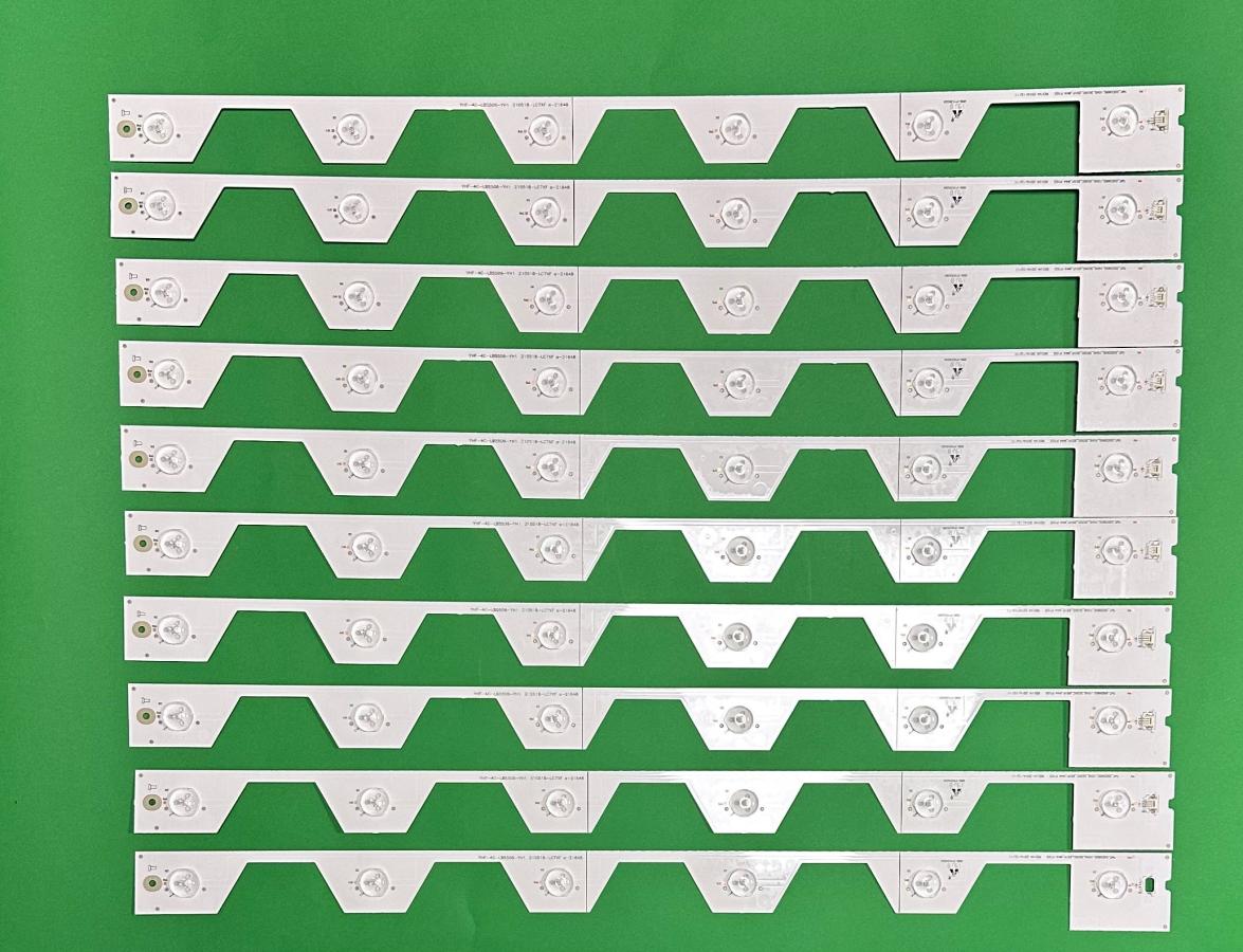 Led backlight strip for tv TCL 55" set 10 pcs X 55HR330M06A1 TMT_55E5800_10X6 4C-LB5506-HR1 , 6LED , 6V , 575MM ,