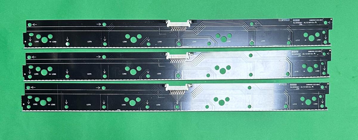 Led backlight strip for tv SONY 65" set 3pcs X NLAW50351 , 88LED , 6V , 477MM ,