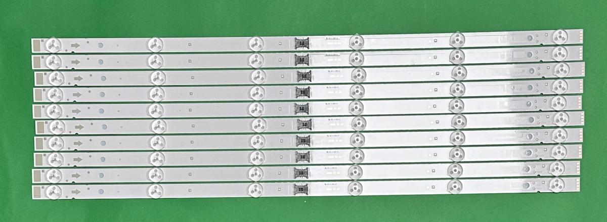 Led backlight strip for tv SONY 55" set 10pcs X I-5500SY80062-VC , L3_BNN_E5_CFM_S6_2_R1.0_U5C_1.0_LM41-01022A , 6LED , 3V, 569MM ,