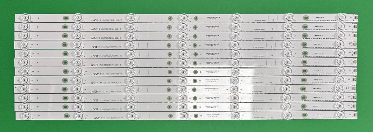 Led backlight strip for tv HISENSE 65" set 12pcs X Hisense_65_HD650S3U51-TA_12X7_3030C_D6 / HE654NMf52700221074E , 7LED , 605MM ,