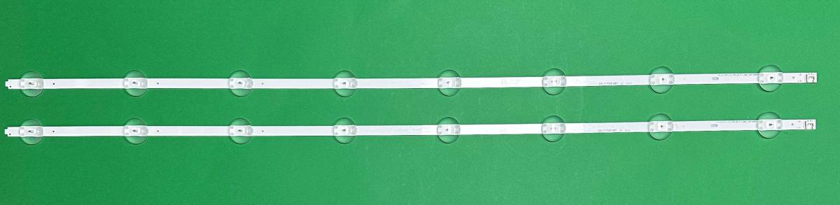 Led backlight strip for tv GRUNDIG 43" set 2pcs X WCH60602-AB L4_CLA_WCH_D3_FAM_S8_R1.0_S6Q_LM41-00654A , 8LED , 3V , 815MM ,