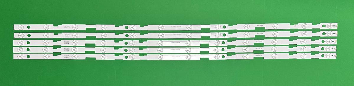 Led backlight strip for tv  SHARP 49"   set 5pcs X RF-AJ490E30-1201S-05 , 12LED , 980MM , 3V ,