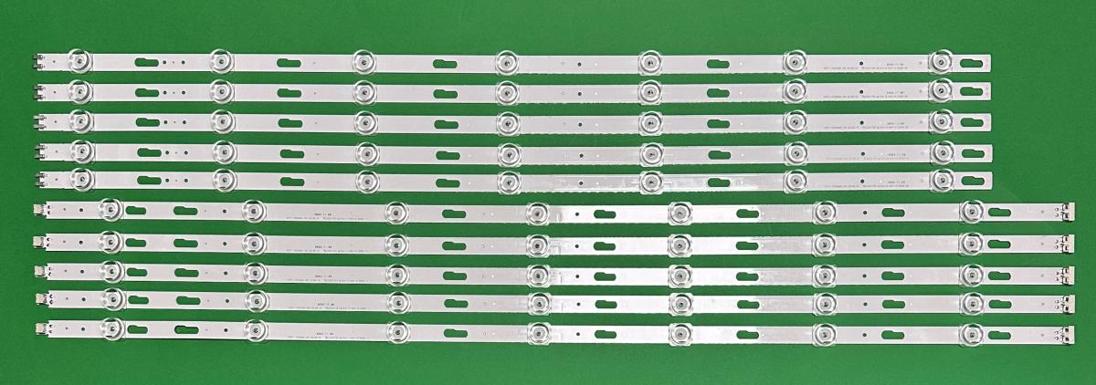 Led backlight strip for tv SAMSUNG 70" set 10pcs , 5pcs X V0T7-700SMA-R0 & 5pcs x V0T7-700SMB-R0 , BN96-50489A & 50475A , 52063A & 52065A , LM41-01033A &LM41-01034A , 7LED , 3V ,