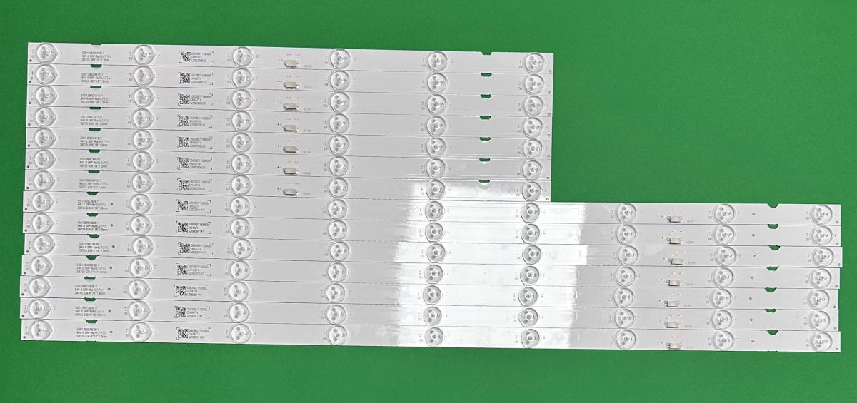 Led backlight strip for tv SONY 55"  set 14pcs , 7pcs x 55039D715SN1L & 7pcs x  55039D715SN1R  SBT55 636.4/409*18*1.0mm ,