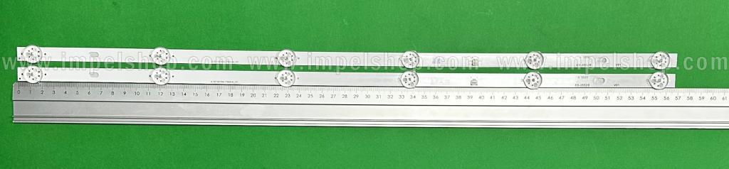 Led backlight strip for tv MANTA 32" set 2pcs X JL.D31561330-170AS-M_V01 , 6LED , 568MM , 3V ,