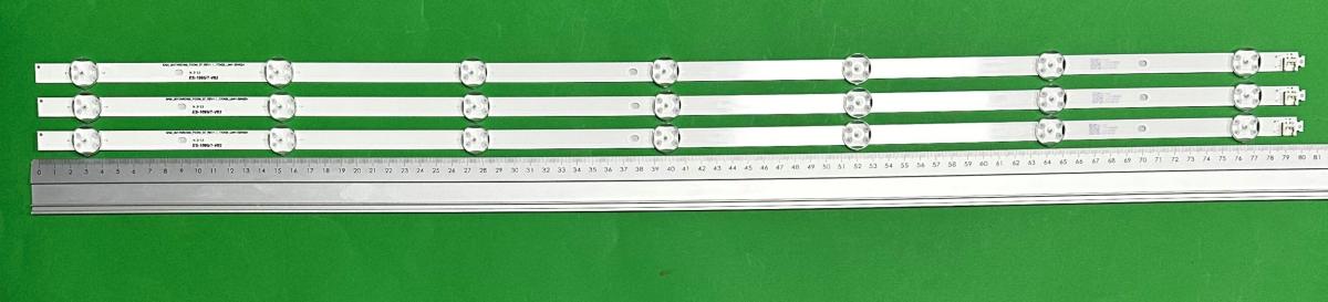 Led backlight strip for tv GRUNDIG 40" set 3pcs X SAMSUNG_2017ARC400_FCOM_07_REV1.0_170203 LM41-00452A , 7LED , 800MM , 3V ,