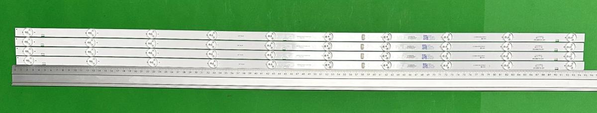 Led backlight strip for tv LG 49" set 4pcs x JL.D490A1330-001BS JL.D490A1330-001CS 49D3503V2W10C1B94414M , 10LED , 943MM , 3V ,
