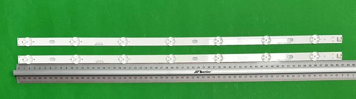 Led backlight strip for tv PANASONIC 32" set 2pcs x LED 32WS2_32 7LED_R02_180118 , 7LED , 610MM , 3V ,