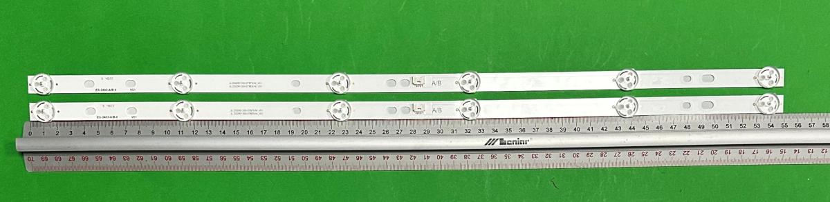 Led backlight strip for tv TOSHIBA 32"   set 2pcs , 1pcs x JL.D32061330-078BS-M_V01 & 1pcs x JL.D32061330-078AS-M_V01 , RF-CF32005AE30-0601A2 , 315DLD353030JFDE6 TYP_YE.PA , VESTEL PART NUMBER : 23641371 , 6LED , 551MM , 3V ,