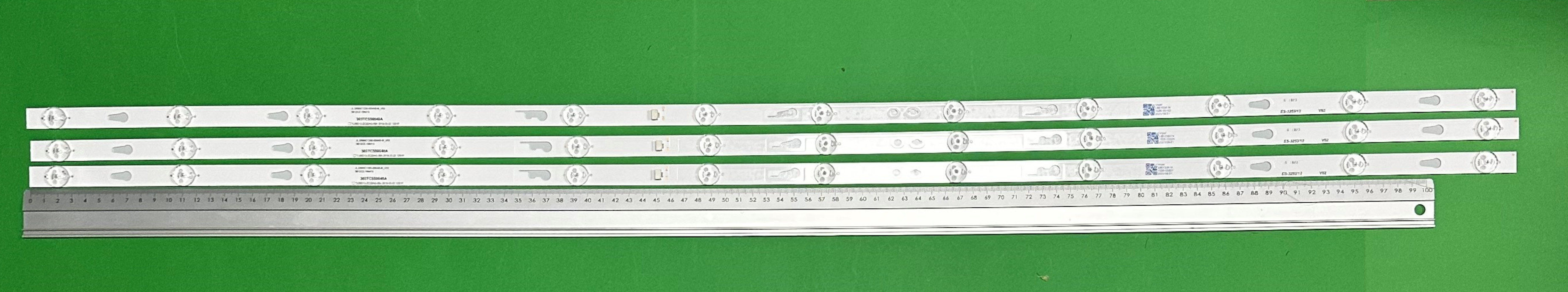 Led backlight strip for tv XIAOMI 55" set 3pcs X JL.D550C1330-004AS-M-V03 004AD TCL55D12-ZC22AG-05A 303TC550040A , 12LED , 1066MM , 3V ,