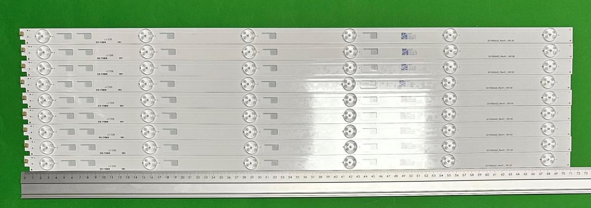 Led backlight strip for tv SONY 65" set 10pcs x SVY650A22_Rev01_6LED_150120 SVY650A22 , 6LED, 710MM , 3V ,