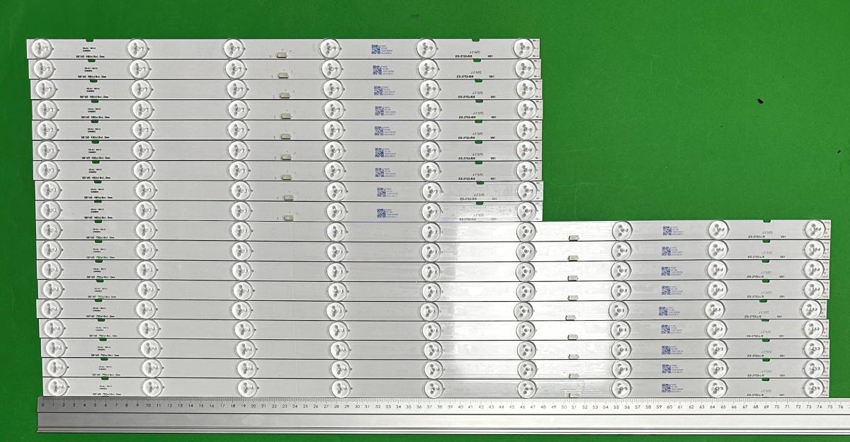Led backlight strip for tv SONY 65" set 18pcs , 9pcs x 65039D915SN1L , 9LED , 750MM , 12V & 9pcs x  65039D915SN1R , 6LED, 480MM , 12V , SBT65 ,