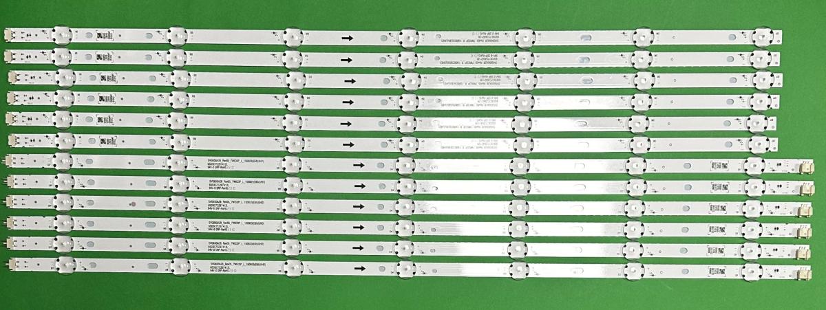 Led backlight strip for tv SONY / VIZIO 65" set 12pcs , 6pcs x SVG650A28_REV05_7WICOP_L_150923 & 6pcs x SVG650A28_REV05_7WICOP_R_150923 , 7LED ,