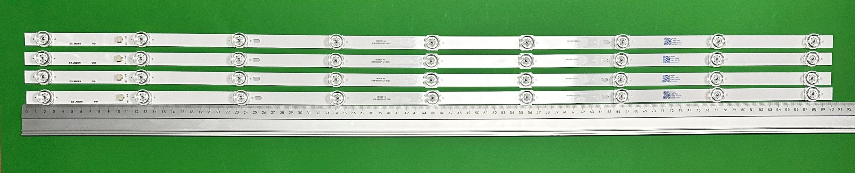 Led backlight strip for tv  SHARP 50" set 4pcs X K50WDF A3 4708-K50WDF-A3113N01 50D3B9CY90214 , 9LED , 900MM , 3V ,