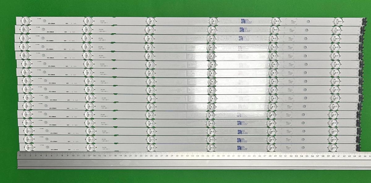 Led backlight strip for tv SONY 65" set 16pcs x 20LS65 , SONY PART NUMBER : 1-007-328-11 , 1-005-939-11 , 1-007-328-31 ,  6LED , 650MM , 12V ,
