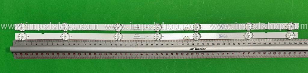 Led backlight strip for tv SKYWORTH 32" set 2pcs X RF-AZ320023SE30-0701 A3 , RF-AZ320023SE30-0701 A4 , 7LED, 545MM ,