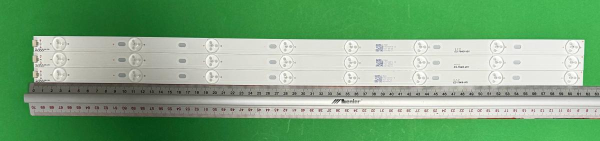 Led backlight strip for tv TCL 32" set 3pcs X TCL_ODM_32_UMC_3X8 2013_10_16_v1 4C-LB320T-YHC , 8LED , 615MM ,
