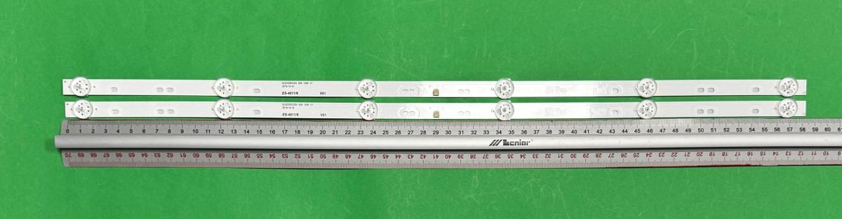Led backlight strip for tv MANTA 32" set 2pcs X DLED32DCZN 2X6 1006 V7 1019-12-16 , 6LED , 587MM , 3V ,