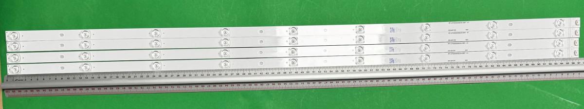 Led backlight strip for tv VESTEL / PANASONIC / TOSHIBA 50" set 4pcs x RF-CF500005SE30-0901 A1 30107714 30106522 c2c2 , VESTEL PART NUMBER : 23732360 , 9LED , 970MM , 3V , blue light ,