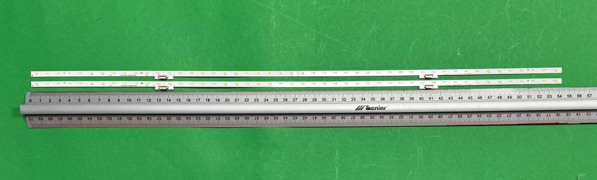 Led backlight strip for tv HISENSE 50" set 2pcs X HE500S6U51-TAL3-2018091201-LB5009B V0 E355813 , 48LED , 541MM , 6V ,