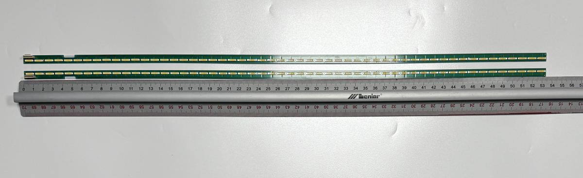 Led backlight strip for tv LG 49" set 2pcs , 1pcs X 49" V15 ART3 UD REV1.1 L-Type & 1pcs x 49" V15 ART3 UD REV1.1 R-Type , 6922L-0151A 6091L-2830A  , 54LED , 535MM , 3V ,