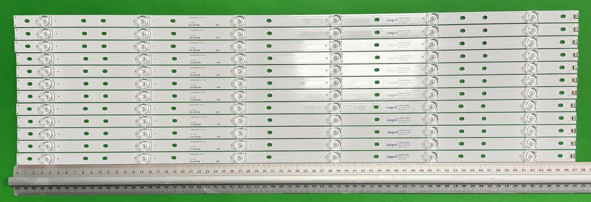 Led backlight strip for tv  PHILIPS 65" set 12pcs x LBM650M0601-HF-4(0) CRH-AA65AHZ23030120693EREV1.0 LB-GM3030-GJ0D226512X6PCT9-Y , LB6508X V0_00 , PHILIPS PART NUMBER : 705TLB65B33LBP00E 996592000874 , 6LED, 675MM , 3V ,