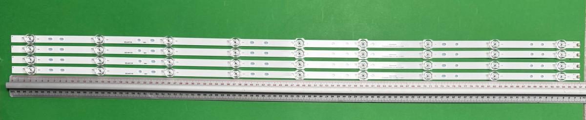 Led backlight strip for tv CHANGHONG / PHILCO 58" set 4pcs X LB-C580U18-EF8-R-G01-XRD1 JL.D580C1330-002BS-M_V01 CRH-ZG583030120482PREV1.2  , 12LED , 1147MM , 3V ,