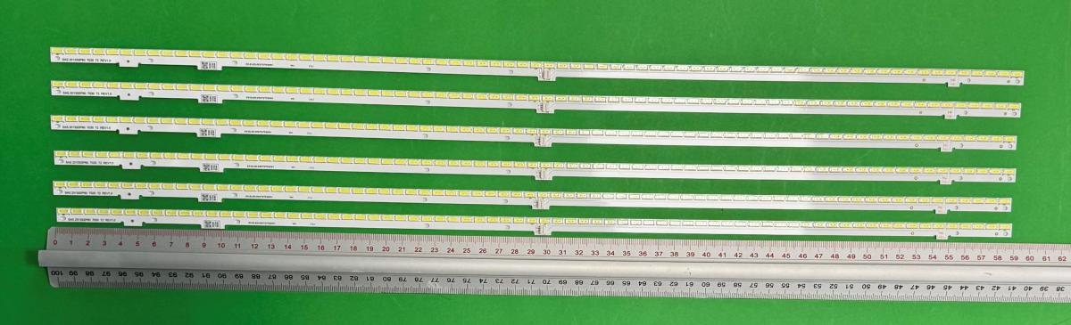 Led backlight strip for tv  SHARP SHARP 80" set 6pcs X 2013SSP80 7030 72 REV1.0 / SAMSUNG 2013SSP80 7030 72 REV1.0 B0803707B051 , 72LED , 588MM , 6V ,