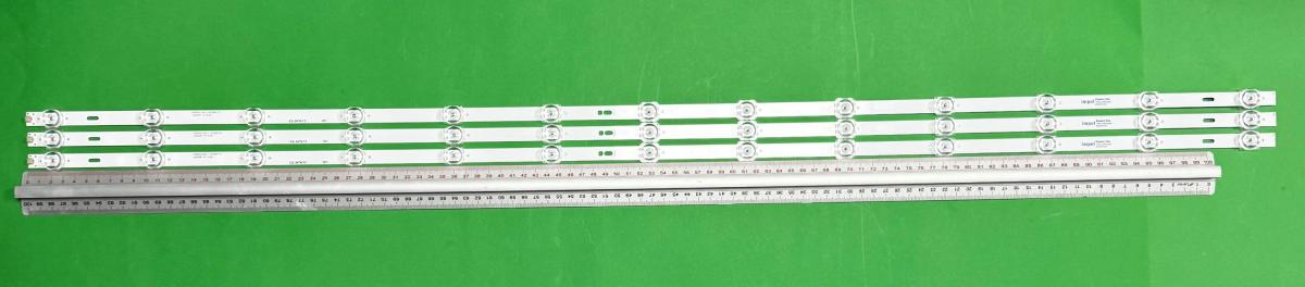 Led backlight strip for tv HISENSE 50" set 3pcs x HD550X1U82-L1-2019061101  LB5500P V0 HD550X1U81-L1-2019072401  LB5500Q V0 , 13LED, 1055MM, 3V ,
