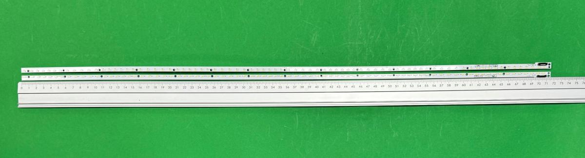 Led backlight strip for tv PANASONIC  65" set  2pcs , 1pcs X 6202B000C8200 & 1pcs X 6202B000C9200 , 80LED, 716MM , 3V ,