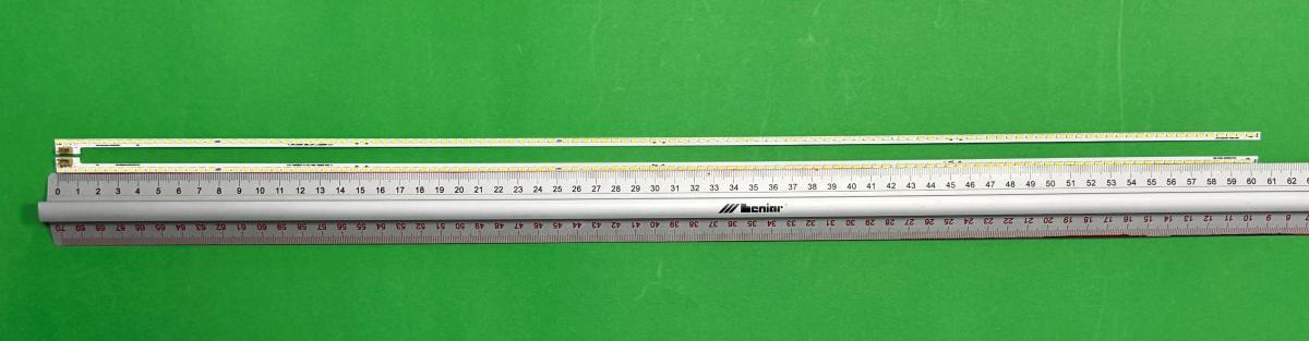 Led backlight strip for tv TCL 55" set 2pcs , 1pcs X VRA-4C-LB550T-YHGR-2A663-201016 ODM_55S6600_120EA_4014 _ R_lx20200901 _ ver.0 & 1pcs X VRA-4C-LB550T-YHGL-2A663-201016 ODM_55S6600_120EA_4014 _ L_lx20200901 _ ver.0 , 120LED , 606MM , 3V ,