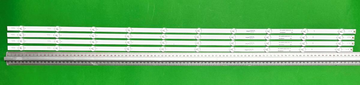 Led backlight strip for tv  SHARP 49" set 4pcs X RF-AJ490012SS30-1001 A1 , 940MM , 10LED , 3V ,