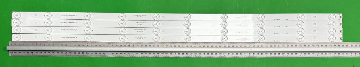 Led backlight strip for tv  SHARP BLAUPUNKT 40"   set 4pcs X ECHOM_40CA_4640CA002_A1 DLED40YC4X10 YL-40D3503V100 10C1B 80018M-A , 10LED , 790MM , 3V ,