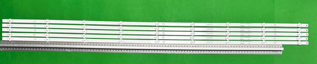 Led backlight strip for tv PHILIPS  55" set 5pcs  X LB-GM3030-GJPHP555X9PS31-JS 210BZ09D0B334BM04X 45T2T45GCG9N 55PS71  , 9LED , 1100MM , 3V ,