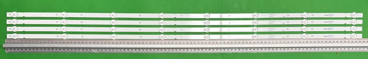 Led backlight strip for tv LG / SKYWORTH 49" set 4 pcs X JL.D49081330-001FS-M , AGM76330303 , 8LED , 945MM ,