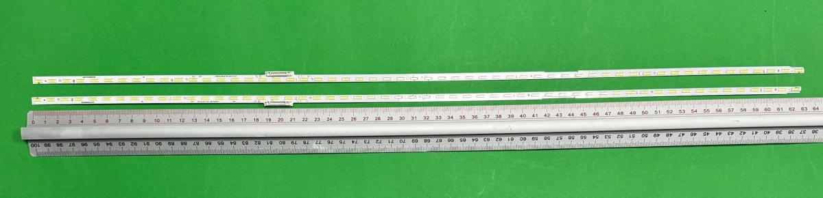 Led backlight strip for tv  PANASONIC 58" set 2pcs , 1pcs X 6202B000AX400 E117098  & 1pcs X  6202B000AW400 E117098 , 56LED , 631MM , 6V ,