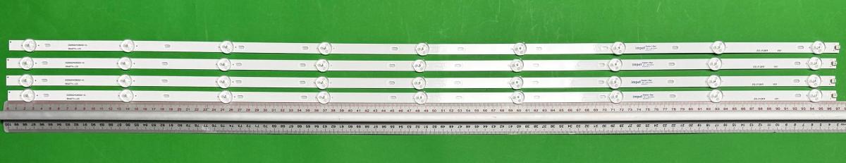 Led backlight strip for tv PHILIPS   50" set 4pcs X LBM500M0901-YB-1 (0) XY 705TLB50B338BL10EA , 9LED, 970MM , 3V ,